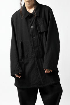 画像をギャラリービューアに読み込む, KLASICA KISTE-TWEED SHORT COAT / OFF TWEED WOOL (BLACK)