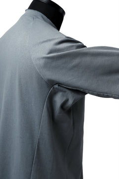 Load image into Gallery viewer, ierib raw edge Tee type-H  / light jersey (BLUE GREY)