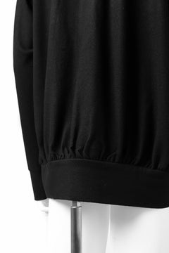 画像をギャラリービューアに読み込む, COLINA RAGLAN SWEAT PULLOVER / SUPER 140s WASHABLE WOOL (BLACK)