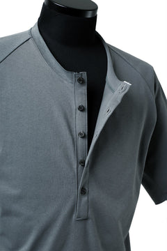 Load image into Gallery viewer, ierib raw edge Tee type-H  / light jersey (BLUE GREY)