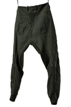 画像をギャラリービューアに読み込む, masnada LATERAL ZIP BAGGY PANTS / STRETCH REPURPOSED COTTON (LEGION)