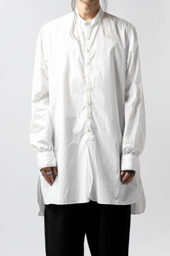 画像をギャラリービューアに読み込む, KLASICA SH-021 VINTAGE PATTERN SHIRT / WASHABLE BROAD (WHITE)