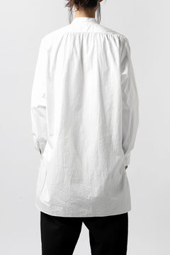 画像をギャラリービューアに読み込む, KLASICA SH-021 VINTAGE PATTERN SHIRT / WASHABLE BROAD (WHITE)