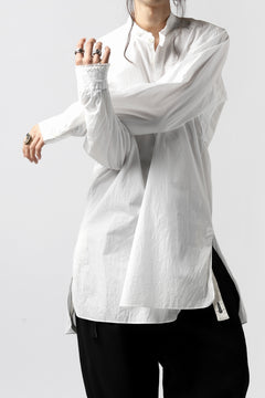 画像をギャラリービューアに読み込む, KLASICA SH-021 VINTAGE PATTERN SHIRT / WASHABLE BROAD (WHITE)