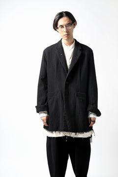 画像をギャラリービューアに読み込む, KLASICA BASTILLE PILGRIM BLAZER / OFF TWEED WOOL (BLACK)