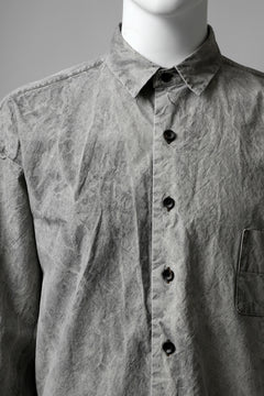 画像をギャラリービューアに読み込む, COLINA BIG MINIMAL SHIRT / ORGANIC SUPIMA COTTON BROX (STONE)