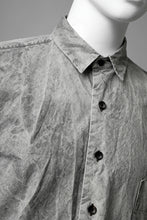 画像をギャラリービューアに読み込む, COLINA BIG MINIMAL SHIRT / ORGANIC SUPIMA COTTON BROX (STONE)