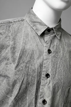 画像をギャラリービューアに読み込む, COLINA BIG MINIMAL SHIRT / ORGANIC SUPIMA COTTON BROX (STONE)