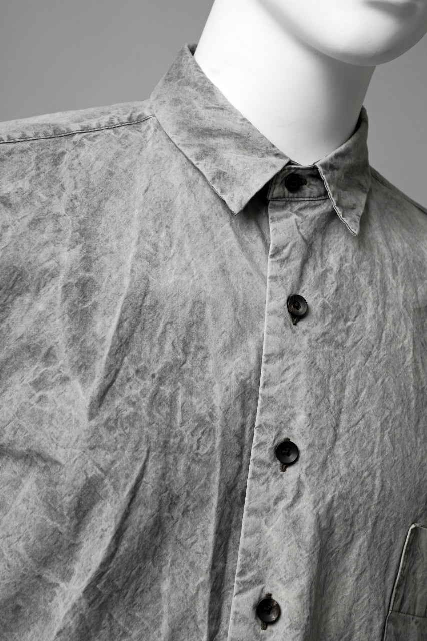 画像をギャラリービューアに読み込む, COLINA BIG MINIMAL SHIRT / ORGANIC SUPIMA COTTON BROX (STONE)