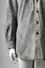 画像をギャラリービューアに読み込む, COLINA BIG MINIMAL SHIRT / ORGANIC SUPIMA COTTON BROX (STONE)