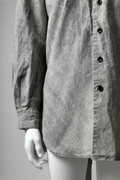 画像をギャラリービューアに読み込む, COLINA BIG MINIMAL SHIRT / ORGANIC SUPIMA COTTON BROX (STONE)