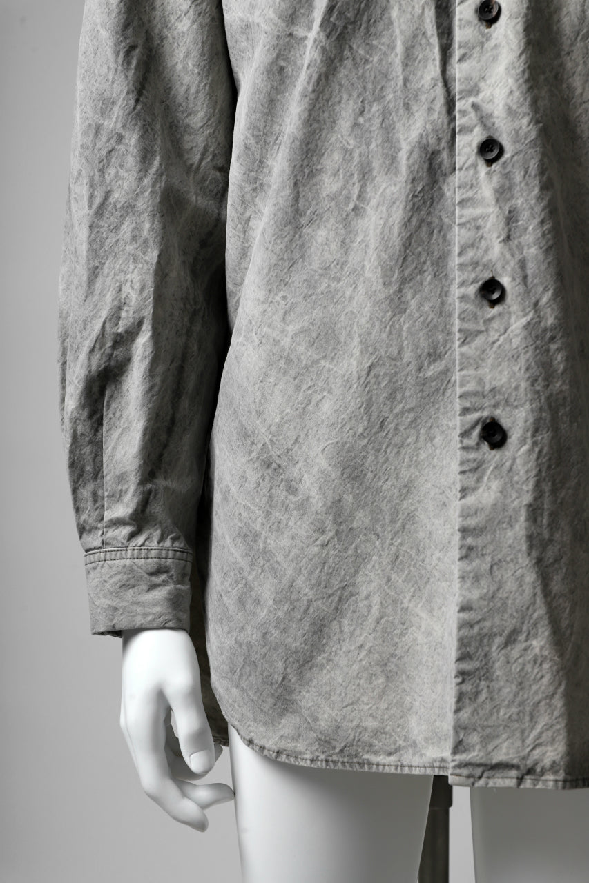 画像をギャラリービューアに読み込む, COLINA BIG MINIMAL SHIRT / ORGANIC SUPIMA COTTON BROX (STONE)