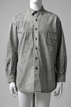 画像をギャラリービューアに読み込む, COLINA BIG MINIMAL SHIRT / ORGANIC SUPIMA COTTON BROX (STONE)