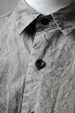 画像をギャラリービューアに読み込む, COLINA BIG MINIMAL SHIRT / ORGANIC SUPIMA COTTON BROX (STONE)