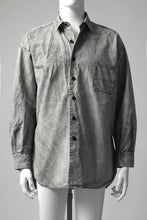 画像をギャラリービューアに読み込む, COLINA BIG MINIMAL SHIRT / ORGANIC SUPIMA COTTON BROX (STONE)