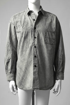 画像をギャラリービューアに読み込む, COLINA BIG MINIMAL SHIRT / ORGANIC SUPIMA COTTON BROX (STONE)