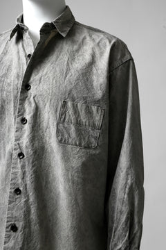 画像をギャラリービューアに読み込む, COLINA BIG MINIMAL SHIRT / ORGANIC SUPIMA COTTON BROX (STONE)