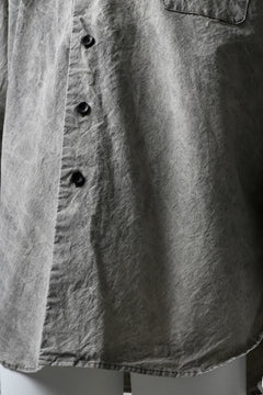 画像をギャラリービューアに読み込む, COLINA BIG MINIMAL SHIRT / ORGANIC SUPIMA COTTON BROX (STONE)