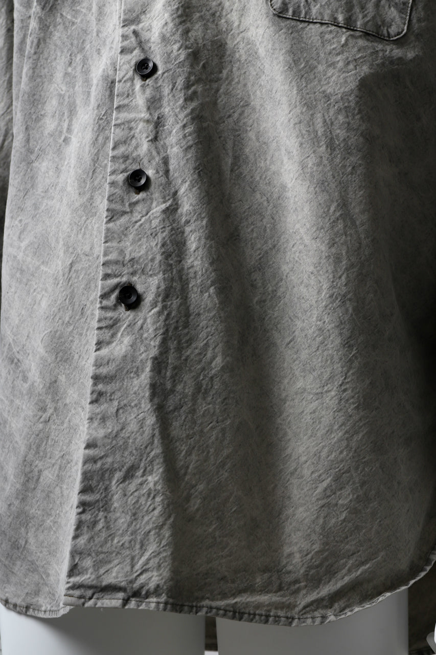 画像をギャラリービューアに読み込む, COLINA BIG MINIMAL SHIRT / ORGANIC SUPIMA COTTON BROX (STONE)
