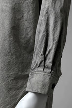 画像をギャラリービューアに読み込む, COLINA BIG MINIMAL SHIRT / ORGANIC SUPIMA COTTON BROX (STONE)
