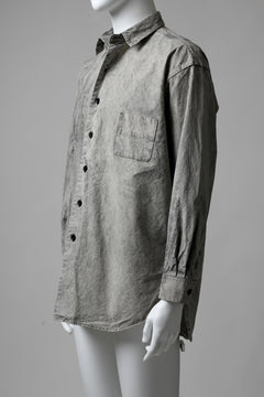 画像をギャラリービューアに読み込む, COLINA BIG MINIMAL SHIRT / ORGANIC SUPIMA COTTON BROX (STONE)