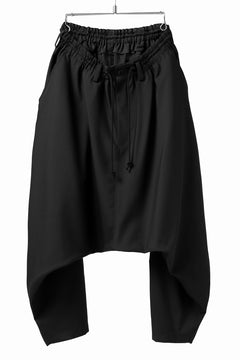 Load image into Gallery viewer, Y's BANG ON! No.9 SAROUEL WOOL TROPICAL PANTS (BLACK)