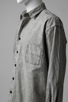 画像をギャラリービューアに読み込む, COLINA BIG MINIMAL SHIRT / ORGANIC SUPIMA COTTON BROX (STONE)