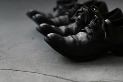画像をギャラリービューアに読み込む, A DICIANNOVEVENTITRE A1923 DERBY SHOES 033N / HORSE FIORE OILED LEATHER (NERO)