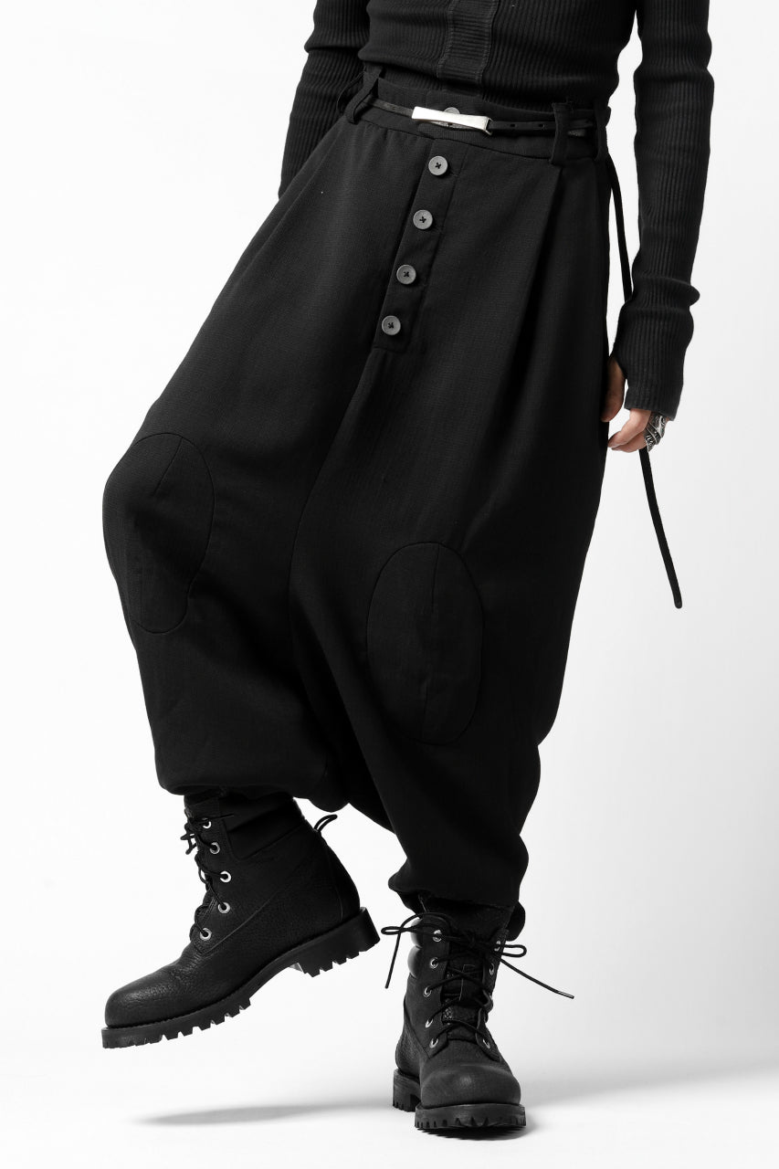 画像をギャラリービューアに読み込む, SOSNOVSKA exclusive KNEE ELLIPSED PANTS (BLACK)