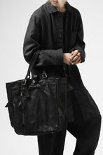 Load image into Gallery viewer, ISAMU KATAYAMA BACKLASH TOTE BAG / DOUBLE SHOULDER OBJECT DYED (BLACK) ※