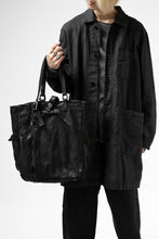 Load image into Gallery viewer, ISAMU KATAYAMA BACKLASH TOTE BAG / DOUBLE SHOULDER OBJECT DYED (BLACK) ※