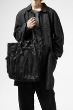 画像をギャラリービューアに読み込む, ISAMU KATAYAMA BACKLASH TOTE BAG / DOUBLE SHOULDER OBJECT DYED (BLACK)
