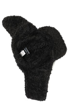 画像をギャラリービューアに読み込む, masnada REVERSIBLE TRAPPER HAT / REPURPOSED LINEN FUR AND RIPSTOP (BLACK)