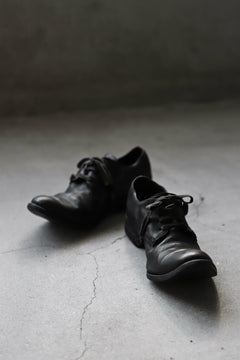 画像をギャラリービューアに読み込む, A DICIANNOVEVENTITRE A1923 DERBY SHOES 033N / HORSE FIORE OILED LEATHER (NERO)