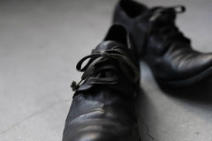 画像をギャラリービューアに読み込む, A DICIANNOVEVENTITRE A1923 DERBY SHOES 033N / HORSE FIORE OILED LEATHER (NERO)