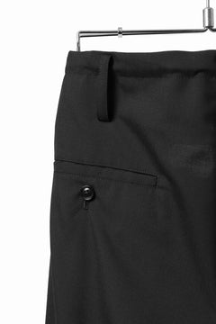 Load image into Gallery viewer, Y's BANG ON! No.7 WAIST STRING WOOL TROPICAL PANTS (BLACK) ※
