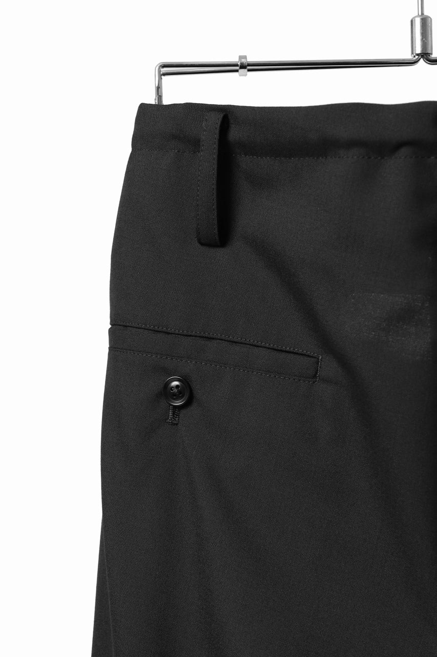 Load image into Gallery viewer, Y's BANG ON! No.7 WAIST STRING WOOL TROPICAL PANTS (BLACK) ※