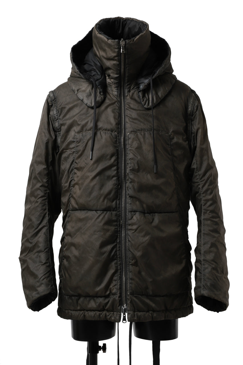 画像をギャラリービューアに読み込む, masnada REVERSIBLE 8WAY PADDED JACKET / RIPSTOP + RECYCLED WADDING (BLACK/DUST)