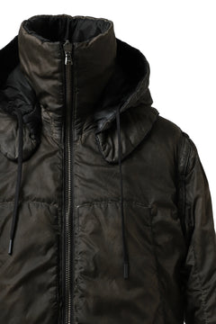 画像をギャラリービューアに読み込む, masnada REVERSIBLE 8WAY PADDED JACKET / RIPSTOP + RECYCLED WADDING (BLACK/DUST)