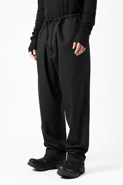 Load image into Gallery viewer, Y's BANG ON! No.7 WAIST STRING WOOL TROPICAL PANTS (BLACK) ※