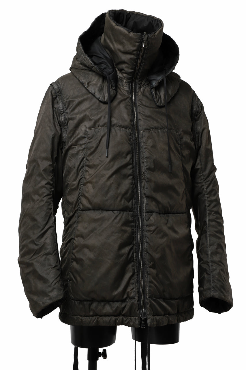 画像をギャラリービューアに読み込む, masnada REVERSIBLE 8WAY PADDED JACKET / RIPSTOP + RECYCLED WADDING (BLACK/DUST)