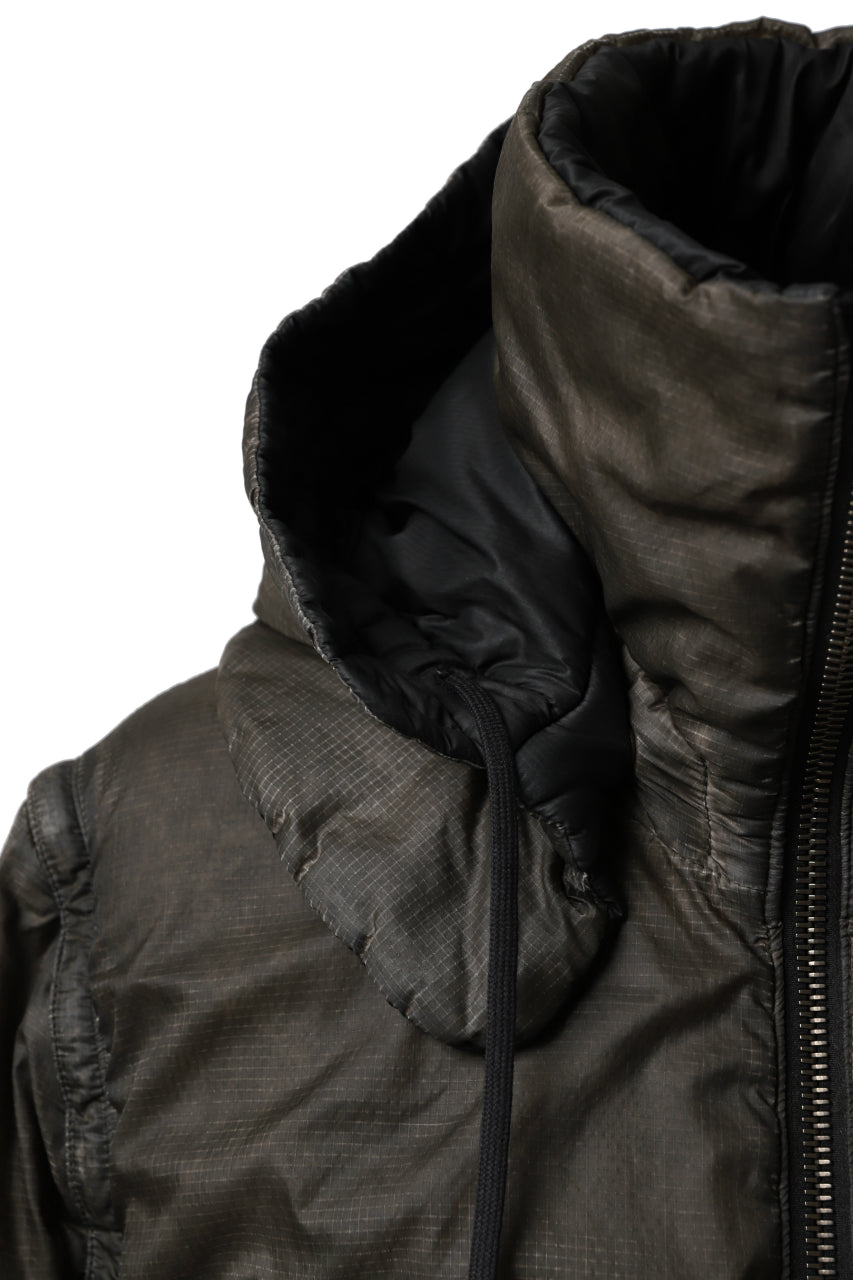 画像をギャラリービューアに読み込む, masnada REVERSIBLE 8WAY PADDED JACKET / RIPSTOP + RECYCLED WADDING (BLACK/DUST)
