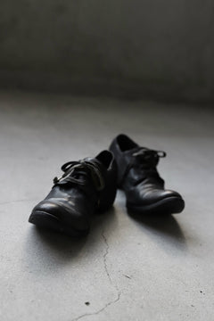 画像をギャラリービューアに読み込む, A DICIANNOVEVENTITRE A1923 DERBY SHOES 033N / HORSE FIORE OILED LEATHER (NERO)