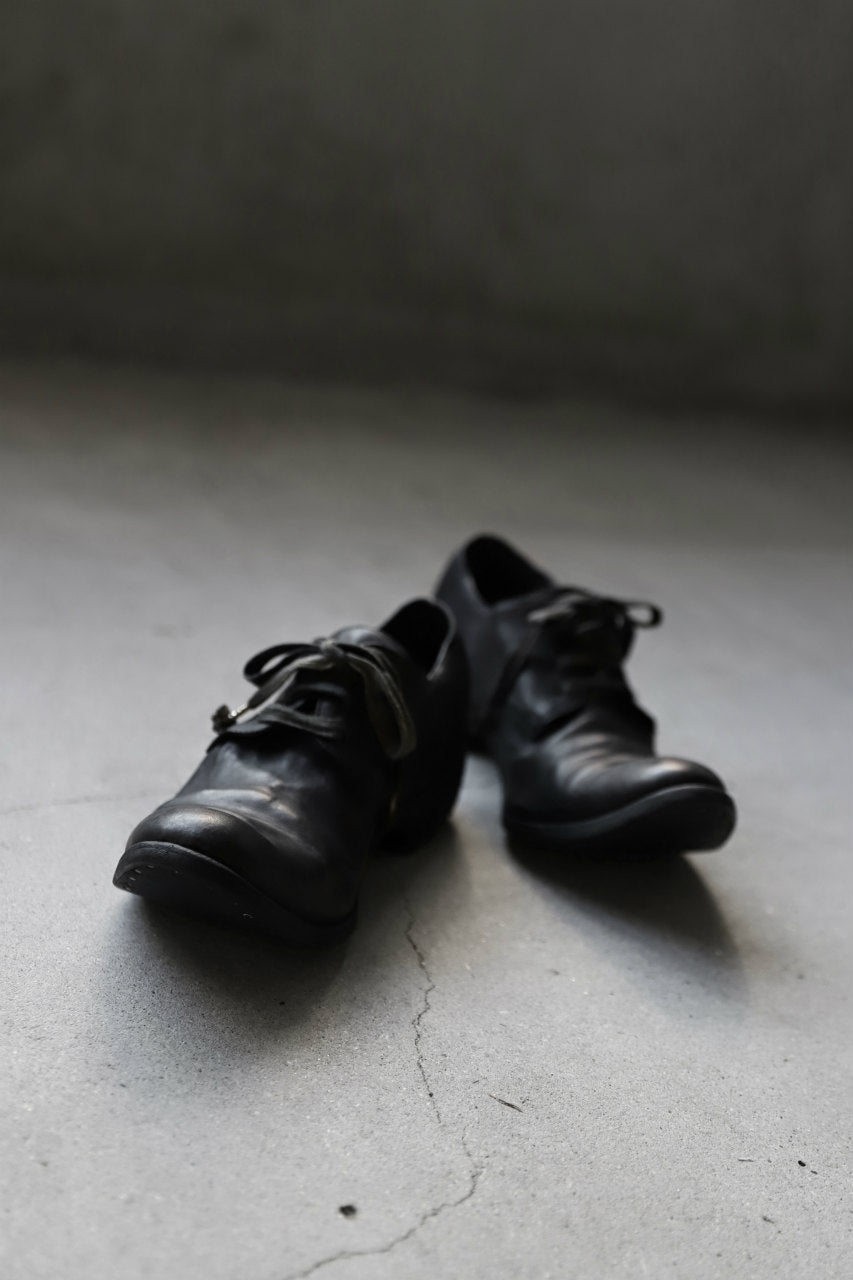 画像をギャラリービューアに読み込む, A DICIANNOVEVENTITRE A1923 DERBY SHOES 033N / HORSE FIORE OILED LEATHER (NERO)