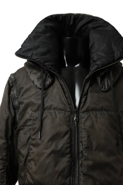 画像をギャラリービューアに読み込む, masnada REVERSIBLE 8WAY PADDED JACKET / RIPSTOP + RECYCLED WADDING (BLACK/DUST)