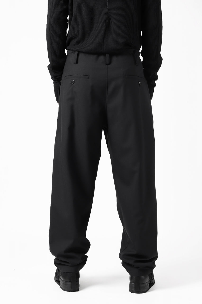 Load image into Gallery viewer, Y's BANG ON! No.7 WAIST STRING WOOL TROPICAL PANTS (BLACK) ※