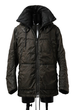 画像をギャラリービューアに読み込む, masnada REVERSIBLE 8WAY PADDED JACKET / RIPSTOP + RECYCLED WADDING (BLACK/DUST)
