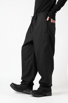 Load image into Gallery viewer, Y's BANG ON! No.7 WAIST STRING WOOL TROPICAL PANTS (BLACK) ※