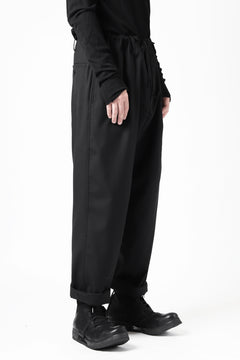 Load image into Gallery viewer, Y's BANG ON! No.7 WAIST STRING WOOL TROPICAL PANTS (BLACK) ※