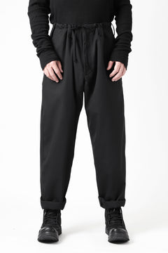 Load image into Gallery viewer, Y's BANG ON! No.7 WAIST STRING WOOL TROPICAL PANTS (BLACK) ※